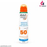 اسپری ضد آفتاب بدون رنگ ویتابلا SPF 50 حجم 150 میلی‌لیتر